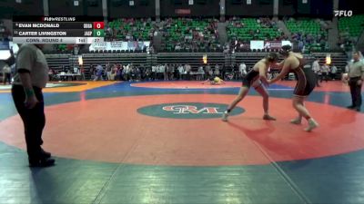 6A 285 lbs Cons. Round 4 - Evan Mcdonald, Southside Gadsden vs Carter Livingston, Jasper