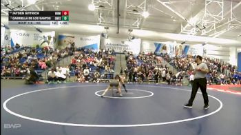 105 lbs Quarterfinal - Jayden Gittrich, Wichita-Northwest HS vs Gabriella De Los Santos, Olathe West