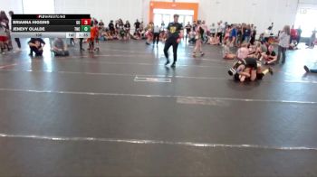 100 lbs Round 3 (4 Team) - Brianna Higgins, Georgia United vs Jenevy Olalde, NC Girls Wrestling Club