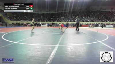 92 lbs Round Of 32 - Brayden Barajas, Grove vs Colton Durant, Broken Arrow