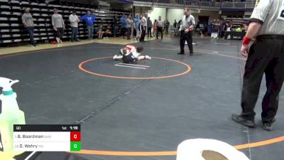 90 lbs Round Of 32 - Braden Boardman, Shippensburg vs David Wehry, Tri Valley