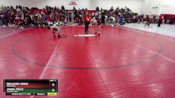 126 lbs Champ. Round 1 - Braaden Heinz, Brighton vs Owen Price, Prairie View