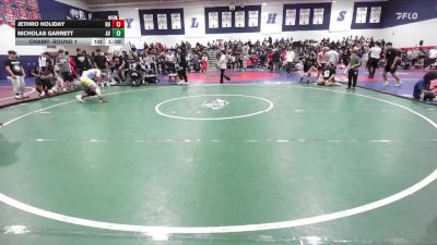 128 lbs Champ. Round 1 - Nicholas Garrett, Apple Valley vs Jethro Holiday, Rough House
