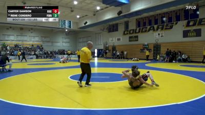 123 lbs Consi Of 16 #2 - Carter Dawson, Roseburg (OR) vs Rene Cordero, Poway