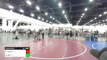 58 lbs Consi Of 8 #2 - Dayvion Espino, Oakdale, Wrestling vs Noa Keil, Shootbox WC