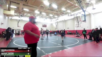 100 lbs Champ. Round 1 - Nayele Castro, Highland (Bakersfield) vs Michelle Rocha, Hemet