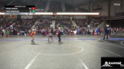 92 lbs Cons. Round 1 - Jace Sharples, Ogden`s Outlaws vs Noah Garcia, U Town Hammers