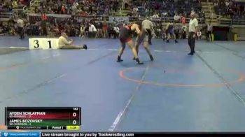 182 lbs Semis & 1st Wb (8 Team) - Ayden Schlafman, W1-Bismarck vs James Bozovsky, W3-Dickinson