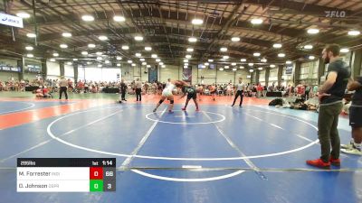 285 lbs Rr Rnd 1 - Max Forrester, Indiana Outlaws Black vs Deondre Johnson, Osprey Wrestling Club