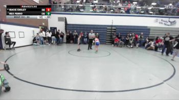 53 lbs Semifinal - Macie Ensley, Homedale Wrestling Club vs Rex Ferro, Cougar Wrestling Club