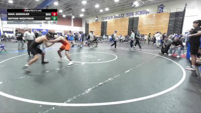 150 lbs Champ. Round 1 - Raul Gonzalez, Wasco Union vs Nathan Wightman, Westmont