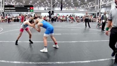 96 lbs Round 4 (8 Team) - Hunter Rock, Journeymen Uprising vs Javier Barry, New England Gold