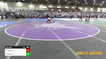 108 lbs Quarterfinal - Aiden Garcia, Amateur Wrestling Academy vs Travis Boyles, Lake County Legendz Wrestling Academy