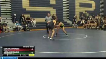 126 lbs Finals (2 Team) - JORDAN CAMACHO, SLAM Academy vs Jonathan Torres, Clark