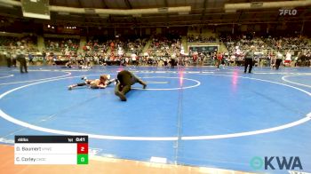 46 lbs Quarterfinal - Daxton Baumert, Verdigris Youth Wrestling vs Cannon Corley, Choctaw Ironman Youth Wrestling