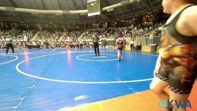 90 lbs Round Of 16 - Isaac Hartman, Ada Youth Wrestling vs Braylen Hill, Sallisaw Takedown Club