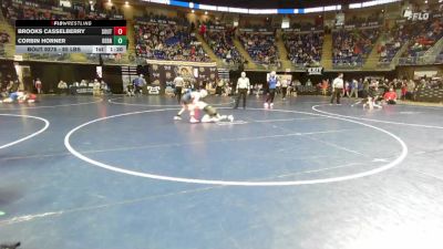 85 lbs Consy Pigtails - Brooks Casselberry, Southern Tioga vs Corbin Horner, Derry