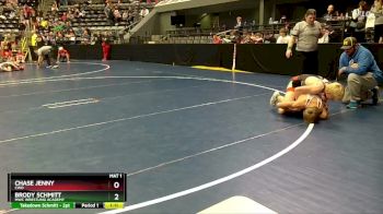 120 lbs Cons. Semi - Chase Jenny, CWO vs Brody Schmitt, MWC Wrestling Academy