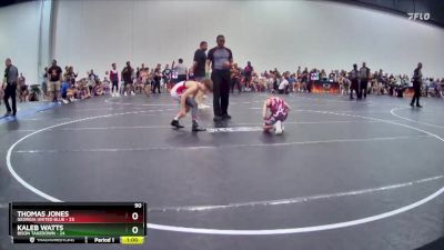 90 lbs Placement (4 Team) - Kaleb Watts, Bison Takedown vs Thomas Jones, Georgia United Blue