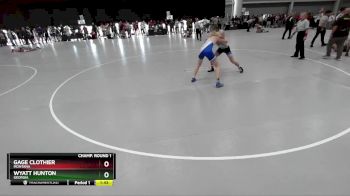 138 lbs Champ. Round 1 - Gage Clothier, Montana vs Wyatt Hunton, Georgia