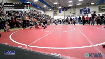 73 lbs Final - Kacy Purmal, Tiger Trained Wrestling vs Cruz Canales, Claremore Wrestling Club