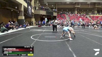 90 lbs Semifinal - Lex Johnston, Greater Heights Wrestling vs John Cox, Victory