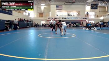 165 lbs Semis & 1st Wrestleback (8 Team) - Hayden Taylor, Iowa Central Community College vs Nakoa Fouret, Clackamas Community College