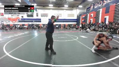 126 lbs Champ. Round 2 - Zephyr Becerra, San Clemente vs William Arroyo, Ayala