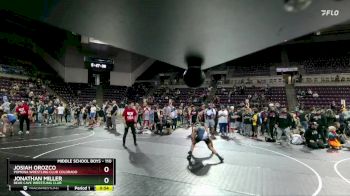 110 lbs Cons. Semi - Jonathan Miller, Bear Cave Wrestling Club vs Josiah Orozco, Pomona Wrestling Club Colorado