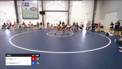 46 kg Semifinal - Carleigh Clark, Michigan Rev Yellow vs Hadley Heaster, PA West Yellow