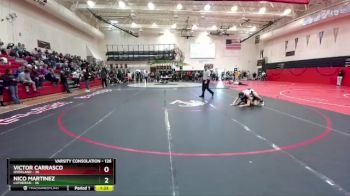 126 lbs Semifinal - Victor Carrasco, Overland vs Nico Martinez, Lutheran