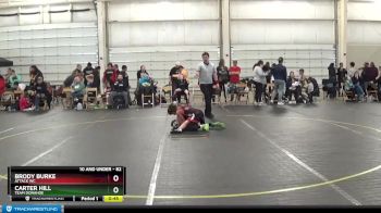 82 lbs 3rd Place Match - Carter Hill, Team Donahoe vs Brody Burke, ATTACK WC