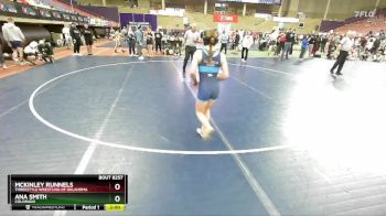 G109-113 lbs Round 3 - Ana Smith, Colorado vs McKinley Runnels, Threestyle Wrestling Of Oklahoma