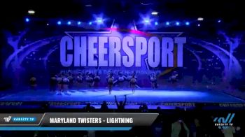 Maryland Twisters - Lightning [2021 L3 Senior - Medium Day 2] 2021 CHEERSPORT National Cheerleading Championship