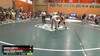 184 lbs Cons. Semi - Rafael Roman-Amador, Bakersfield College vs Andres Carrillo, Santa Ana College