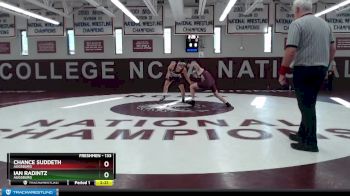 133 lbs 1st Place Match - Chance Suddeth, Augsburg vs Ian Radintz, Augsburg