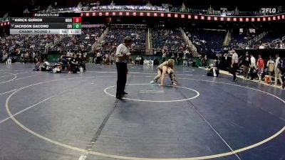 3A 150 lbs Champ. Round 1 - Kirick Gurkin, North Brunswick High School vs Jackson Gacono, Enka High School