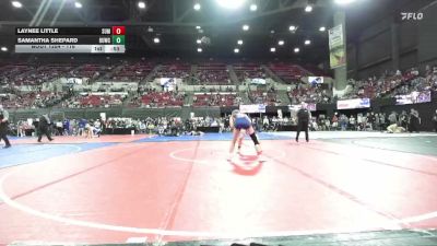 116 lbs Cons. Round 4 - Samantha Shepard, Kalispell Wrestling Club vs Laynee Little, Touch Of Gold Wrestling Club