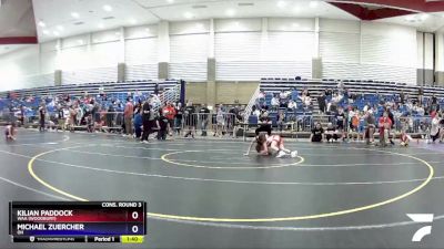 63-67 lbs Cons. Round 3 - Kilian Paddock, WAA (Woodbury) vs Michael Zuercher, OH