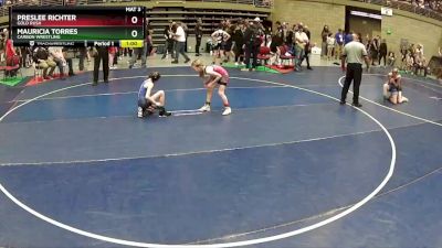 70-74 lbs Quarterfinal - Mauricia Torres, Carbon Wrestling vs Preslee Richter, Gold Rush