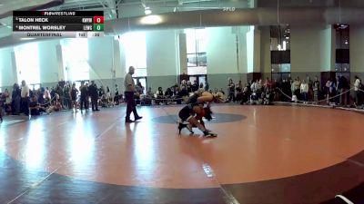 105 lbs Quarterfinal - Talon Heck, King William Youth Wrestling vs Montrel Worsley, Landstown Eagle Wrestling Club