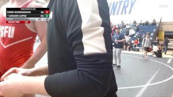 184 lbs Quarterfinal - Lusiano Lopez, Clackamas Community College vs Owen Gudmundson, Simon Fraser (B.C.)