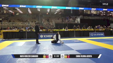 Emma Viloria Acosta vs Maya Robledo Camargo 2025 Pan Kids Jiu-Jitsu IBJJF Championship