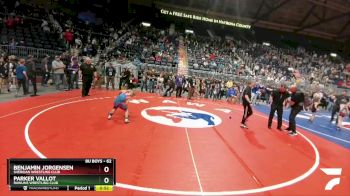 62 lbs Cons. Round 5 - Benjamin Jorgensen, Sheridan Wrestling Club vs Parker Vallot, Rawlins Wrestling Club