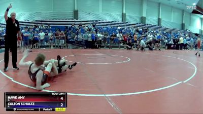 97 lbs Quarterfinal - Hawk Amy, IL vs Colton Schultz, IL