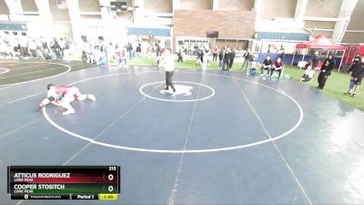 215 lbs Cons. Round 5 - Atticus Rodriguez, Lone Peak vs Cooper Stositch, Lone Peak