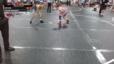 105 lbs Quarterfinal - Levi Cox, PWC vs Colton McMahon, Radford Trained