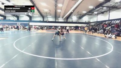 157 lbs Champ. Round 2 - Carter Shupert, Averett vs Justin Craig, Messiah