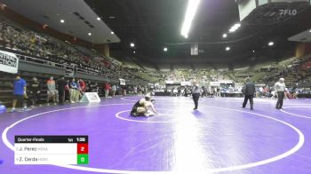 134 lbs Quarterfinal - Jacob Perez, Monache vs Zavier Cerda, Hoover