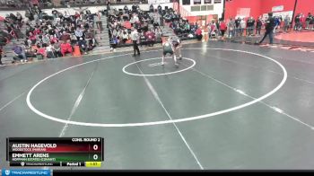 106 lbs Cons. Round 2 - Austin Hagevold, Woodstock (MARIAN) vs Emmett Arens, Hoffman Estates (CONANT)